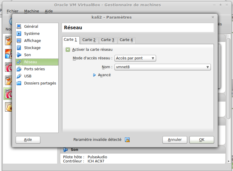 virtualbox network settings mac address kali